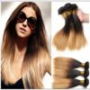 3 Bundle Brazilian Ombre Straight Premium Human Hair Weave img-min