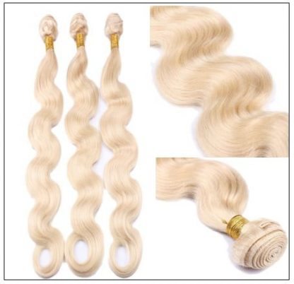 3 Bundles Body Wave 613 Blonde Virgin Human Hair img 4-min