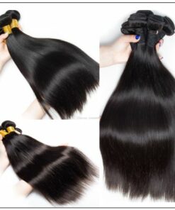 3 Bundles Bone Straight Malaysian Human Hair Weaving img 2-min