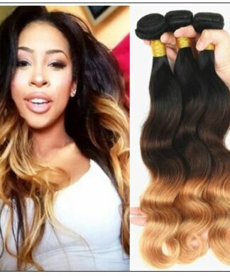 3 Bundles Brazilian Ombre Body Wave Human Hair img-min