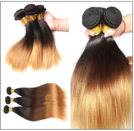 3 Bundles Brazilian Ombre Straight Hair Weave img 2-min