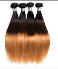 3 Bundles Brazilian Ombre Straight Hair Weave img 4-min