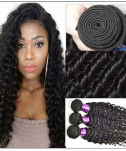 3 Bundles Indian Deep Wave Human Virgin Hair img 3-min