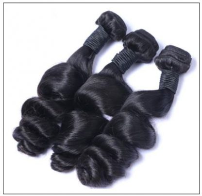 3 Bundles Indian Loose Wave Human Virgin Hair Weft img 2