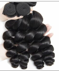 3 Bundles Indian Loose Wave Virgin Human Hair Weave img 2-min