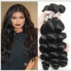 3 Bundles Indian Loose Wave Virgin Human Hair Weave img-min