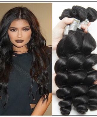 3 Bundles Indian Loose Wave Virgin Human Hair Weave img-min
