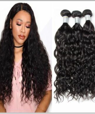 3 Bundles Indian Virgin Natural Wave Weave Human Hair img-min