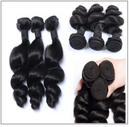 3 Bundles Malaysian Loose Wave Virgin Human Hair img 2-min