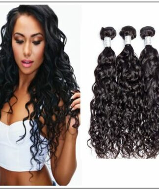 3 Bundles Malaysian Natural Wave Virgin Hair Weave img-min