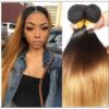 3 Bundles Malaysian Ombre Straight Human Virgin hair img-min