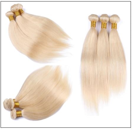 3 Bundles Straight Weave Blonde Hair Extension img 4-min