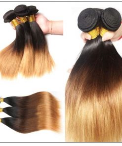 3 Bundles Unprocessed Indian Ombre Straight Human Virgin Hair img 3-min