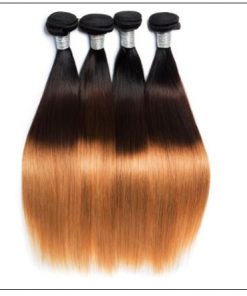 3 Bundles Unprocessed Indian Ombre Straight Human Virgin Hair img 4-min
