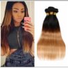 3 Bundles Unprocessed Indian Ombre Straight Human Virgin Hair img-min