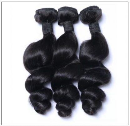 3 Bundles Unprocessed Peruvian Loose Human Hair Weave img 4-min