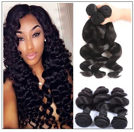 3 bundles Brazilian Loose Wave African American Hairstyles img-min