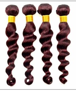 4 Bundles 99j Loose Deep Wave Human Hair Extensions img 2-min