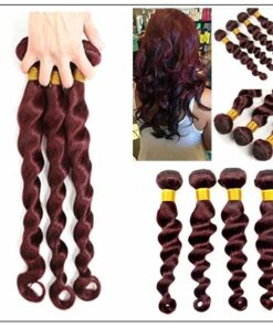 4 Bundles 99j Loose Deep Wave Human Hair Extensions img 4 min