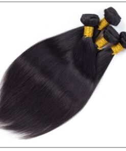 4 Bundles Peruvian Straight Virgin Human Hair Extensions img 2-min