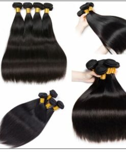 4 Bundles Peruvian Straight Virgin Human Hair Extensions img 3-min