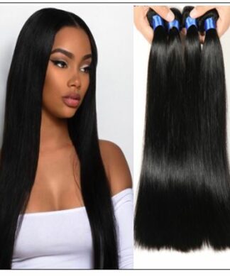 4 Bundles Peruvian Straight Virgin Human Hair Extensions img-min