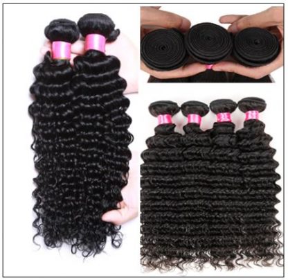 Good Quality 3 Bundles Cheap Deep Wave Human Virgin Hair img 4-min