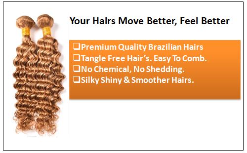 Honey Blonde Deep Wave Hair Weave 1-min brazilian virgin hair body wave