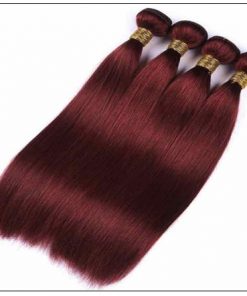 Indian Color Weave Hairstyles Rich Copper Red Straight Human Hair img 2-min