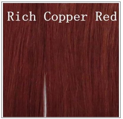 Indian Color Weave Hairstyles Rich Copper Red Straight Human Hair img 4-min