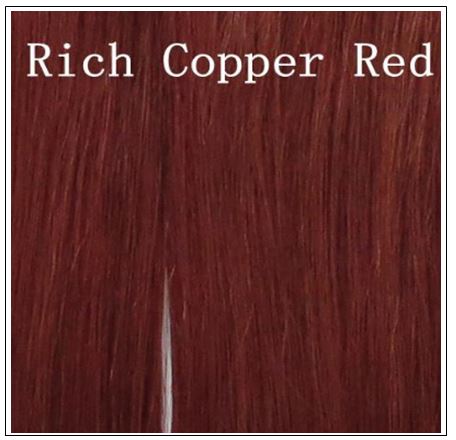 Indian Color Weave Hairstyles Rich Copper Red Straight Human Hair img 4-min