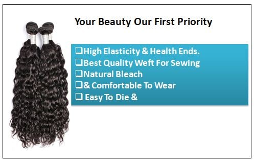 Indian Water Wave Human Hair Bundle- 100% Virgin 2-min