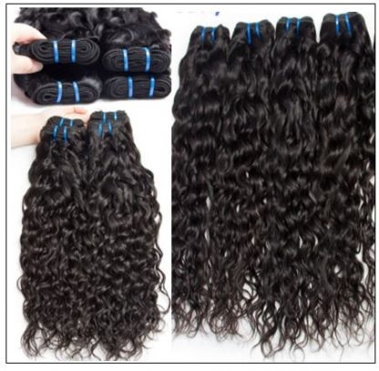 Indian Water Wave Human Hair Bundle- 100% Virgin img 3-min