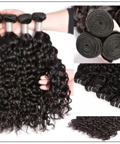 Indian Water Wave Human Hair Bundle- 100% Virgin img 4-min