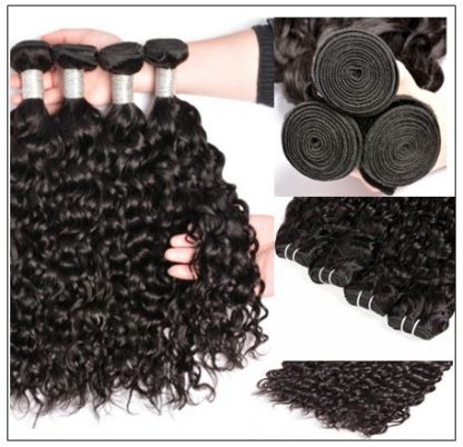 Indian Water Wave Human Hair Bundle- 100% Virgin img 4-min