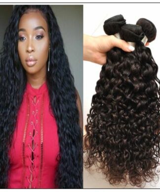 Indian Water Wave Human Hair Bundle- 100% Virgin img-min