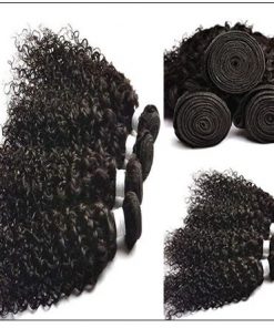 Jerry Curly Human Hair Weave 100 Raw and virgin img 4 min