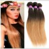 Malaysian 3 Bundles 3 Tones Straight Hair Ombre Hair Weaving img-min