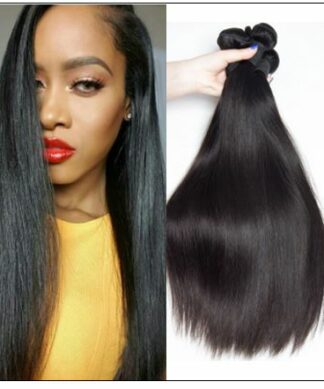 Peruvian Straight Remy Hair Weave-100% Human Hair img-min