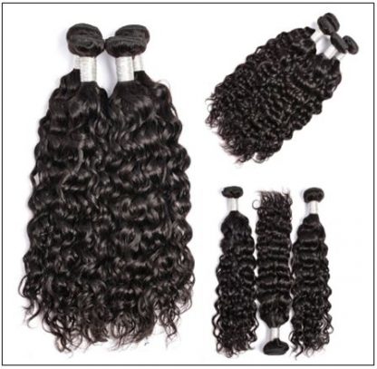 Peruvian Water Wave Hair Weaving-100% Human Hair img 3-min