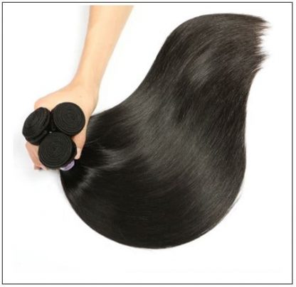 Straight Indian Human Hair Weave img 2-min