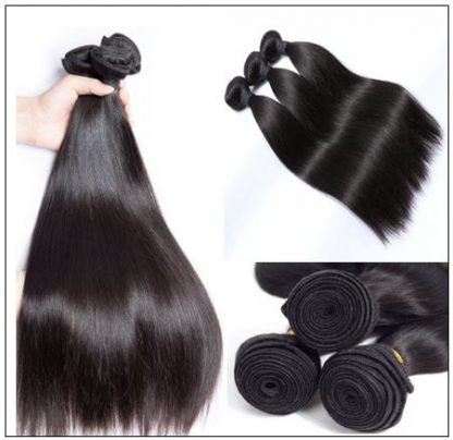 Straight Indian Human Hair Weave img 4-min