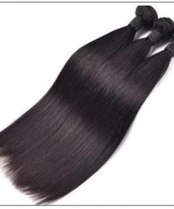 Straight hair weave with closure