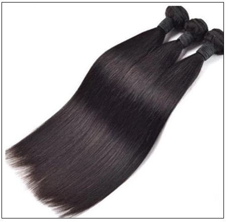 Straight hair weave with closure