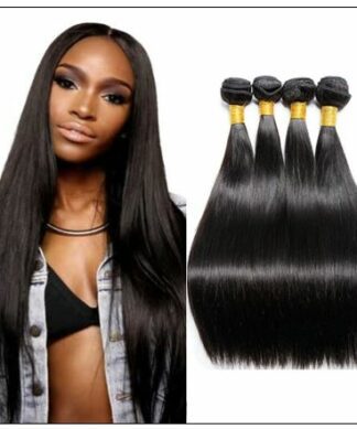 14 Inch Virgin Brazilian Hair Straight Hair Weave img-min