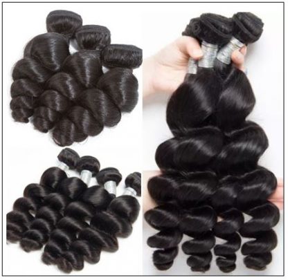 16 18 20 Brazilian Loose Wave Hair Extensions img 4-min