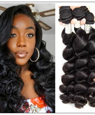 16 18 20 Brazilian Loose Wave Hair Extensions img-min