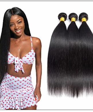 16 Inch Brazilian Hair Straight Hair Weave img-min