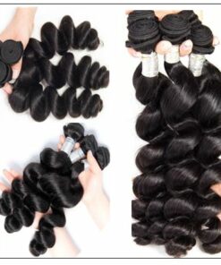 18 20 22 Brazilian Loose Wave Hair Weave img 3-min