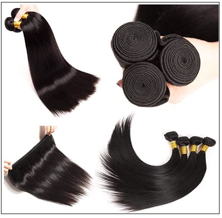 8 Inches Straight Brazilian Hair weave img 3-min